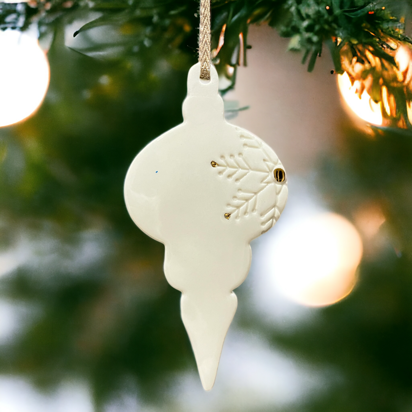 Juleophæng lang dråbeform