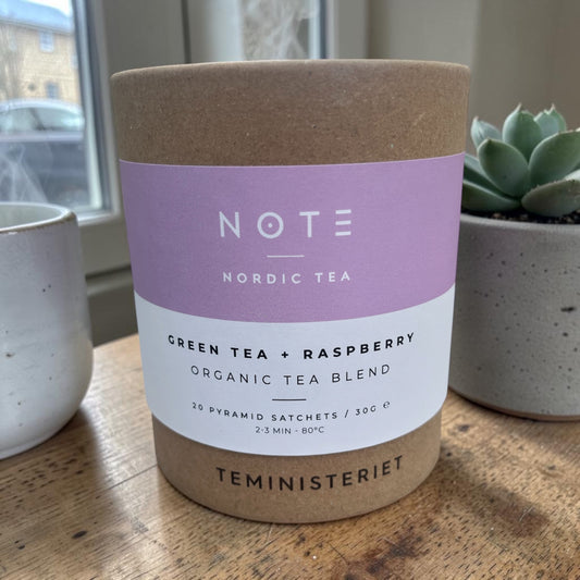 NOTE økologisk green tea + raspberry - Teministeriet