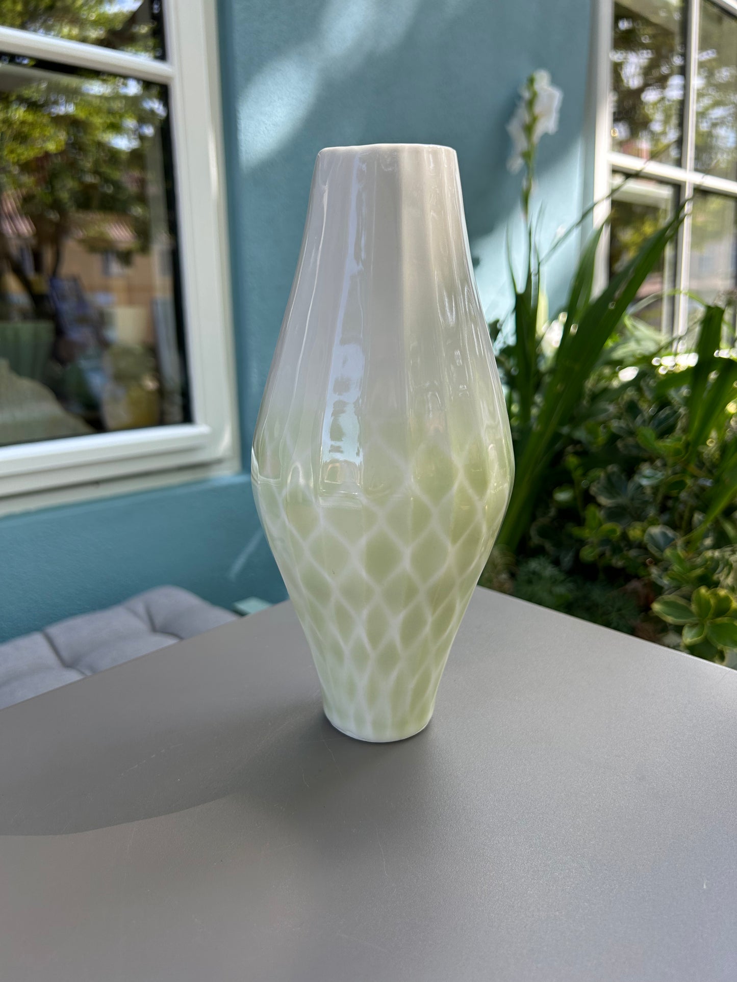Diamant vase - Grøn