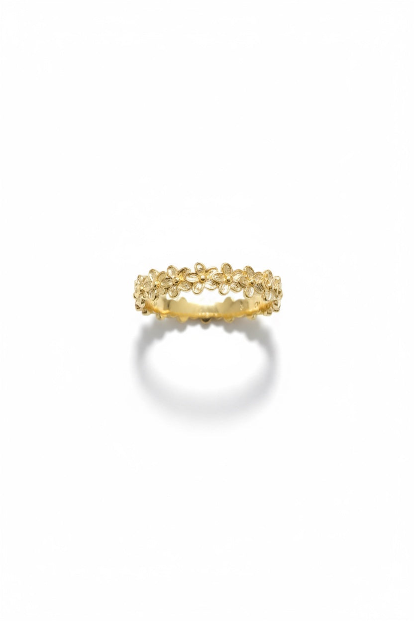 Flower band ring