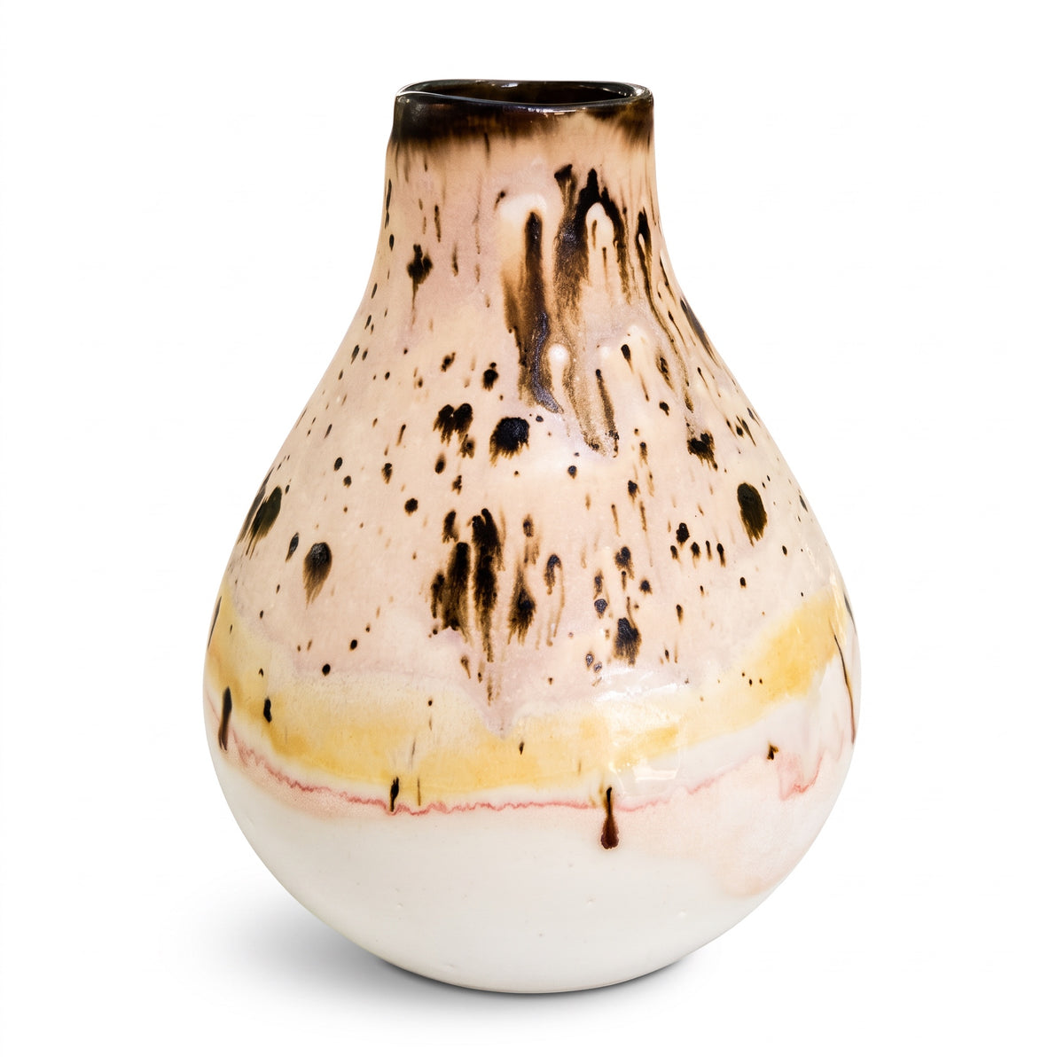 Lisbeth vase - Brun & Gul