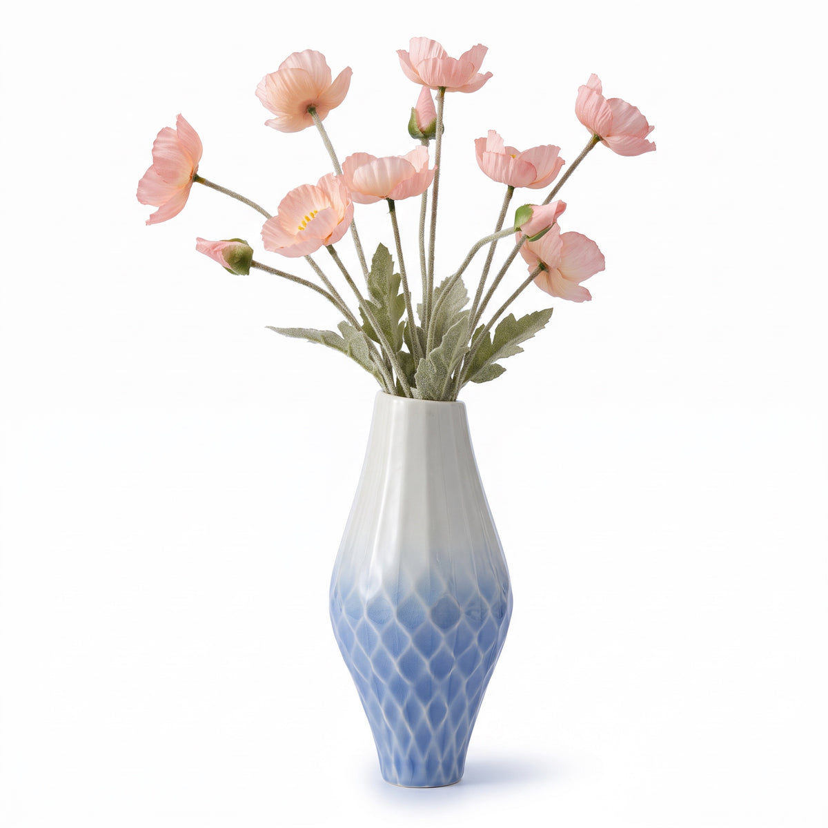 Diamant vase - blå