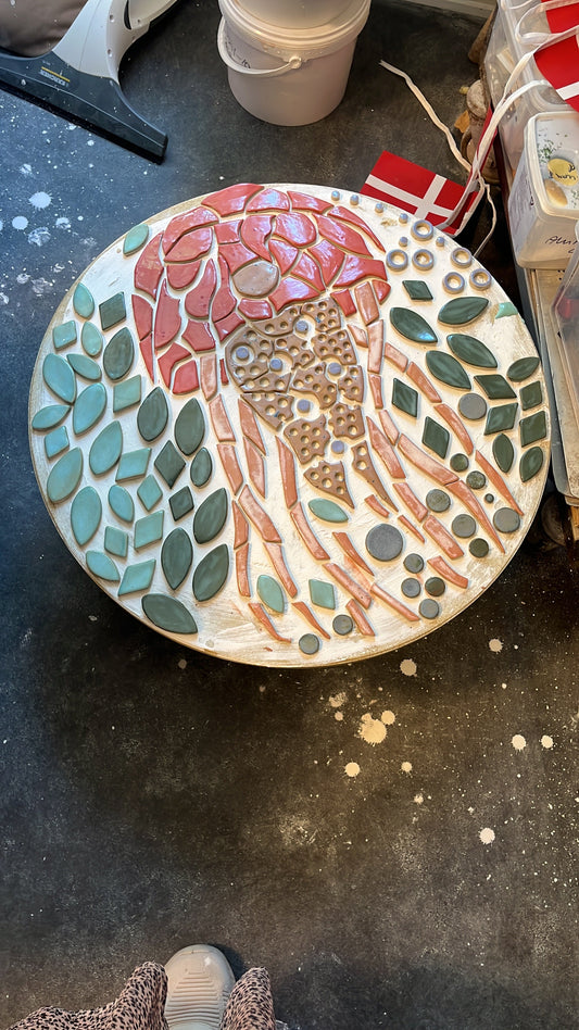 Kunstprojekt Omsorgsbænken i Rønhaveparken part 2