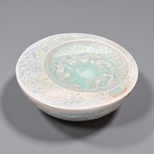 Moonjar lys grøn med krystaller