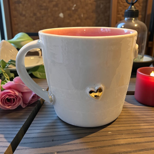 Stor Vilma kop - m. Guld Hjerter