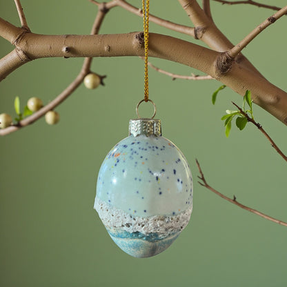 Påskeæg 6cm grøn med effekt