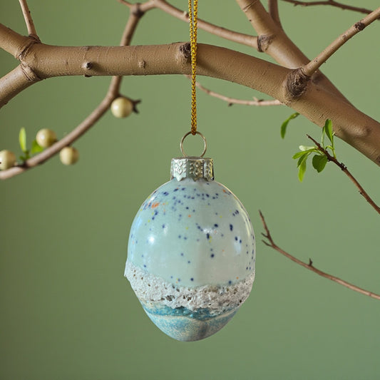 Påskeæg 5cm grøn med effekt