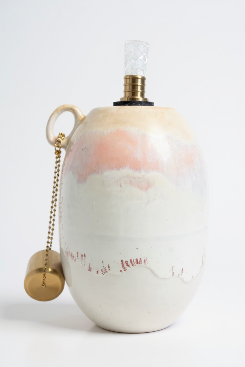 Luna Olielampe lyserød