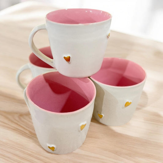 Stor Vilma kop - m. Guld Hjerter