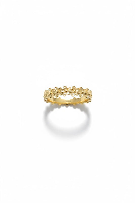 Flower band ring
