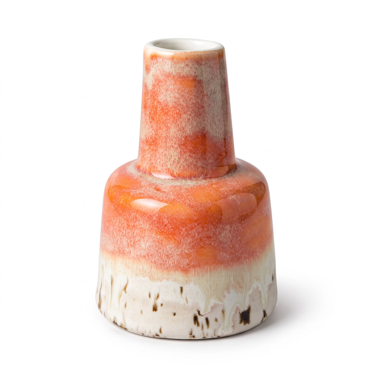 Lille Vase - Orange/Pink med effekt