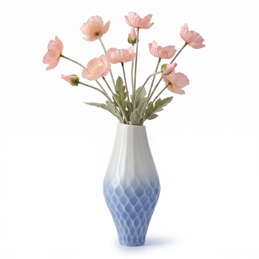 Diamant vase - blå
