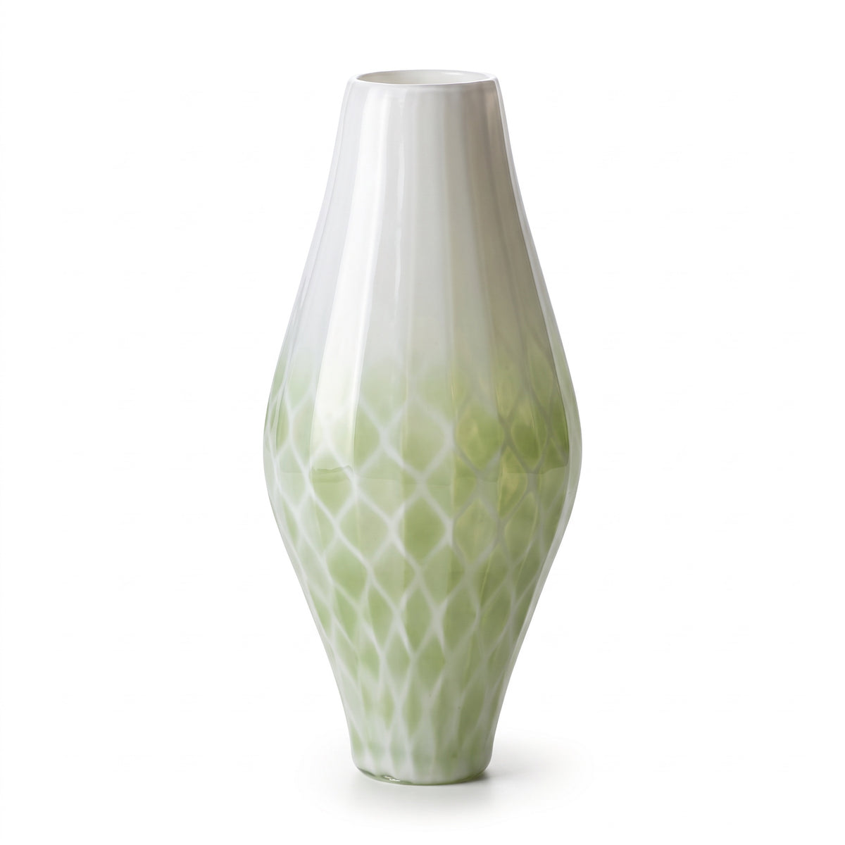 Diamant vase - Grøn